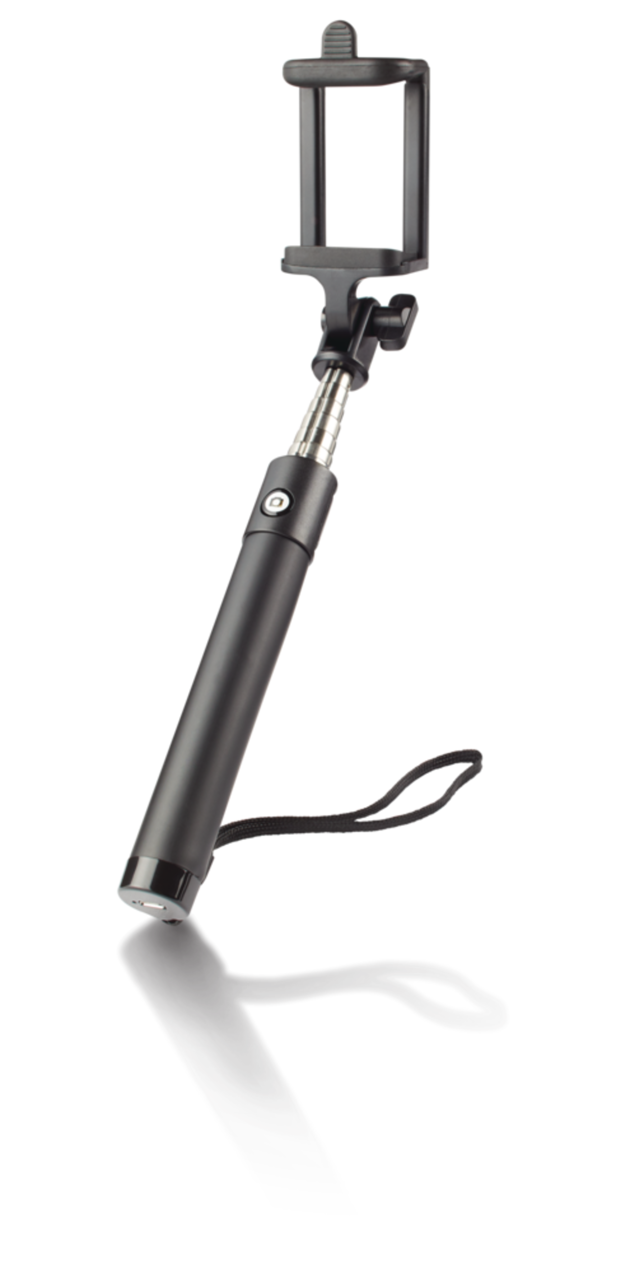 Bluehive Bluetooth Selfie Stick Phone Holder, Steel, 2.3-in Front_Angled_Right