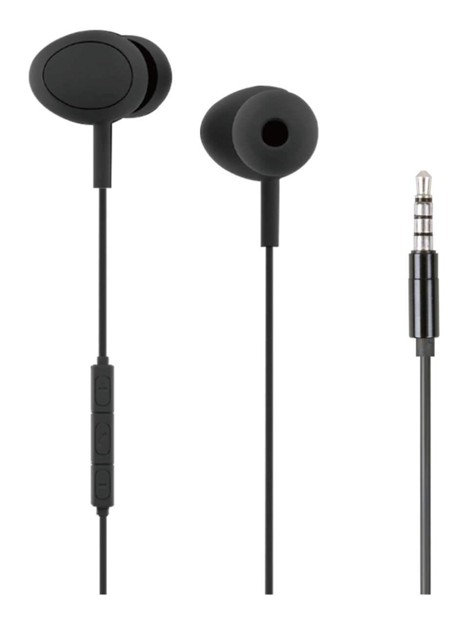 Bluehive Aux Earbuds Black 4 ft