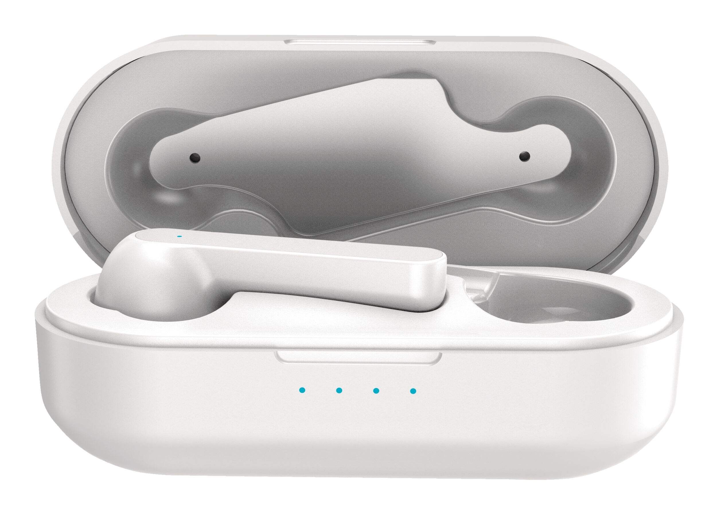 Bluehive Bluetooth True Wireless Earbuds, White Front_Elevated