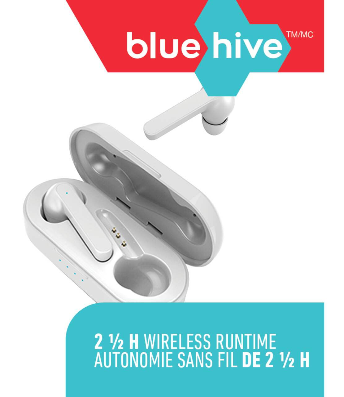 Bluehive Bluetooth True Wireless Earbuds White