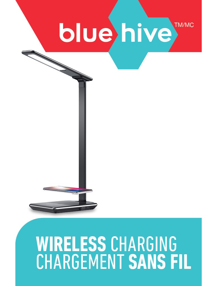 Bluehive Wireless Charging Pad with LED Lamp, for QiEnabled Devices