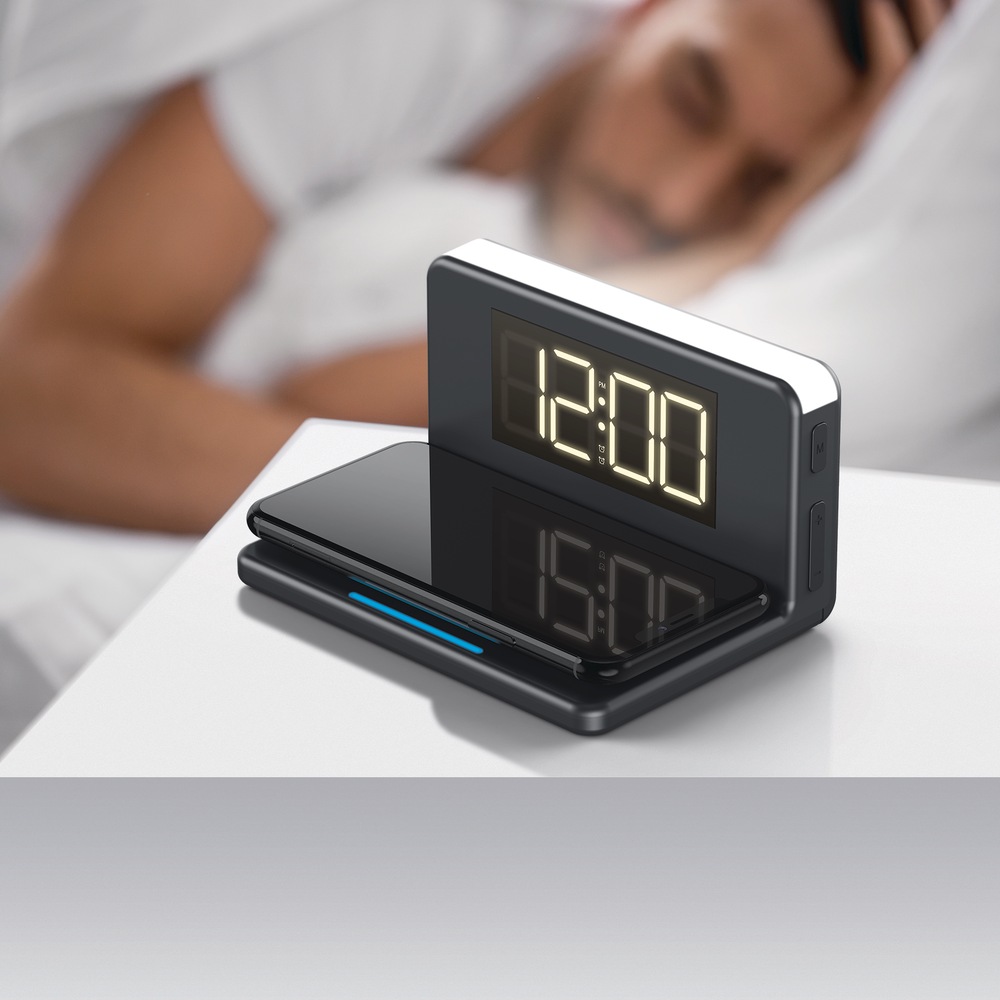 Bluehive Wireless Charger with Alarm Clock Canadian Tire