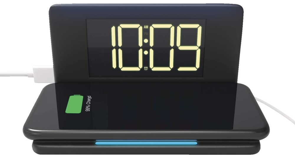 Bluehive Wireless Charger with Alarm Clock Canadian Tire