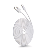 Bluehive Type-C Charger & Sync Cable, for Select Apple & Android Devices, White, 3-pk Front_Three_Fourths_Angled_Left