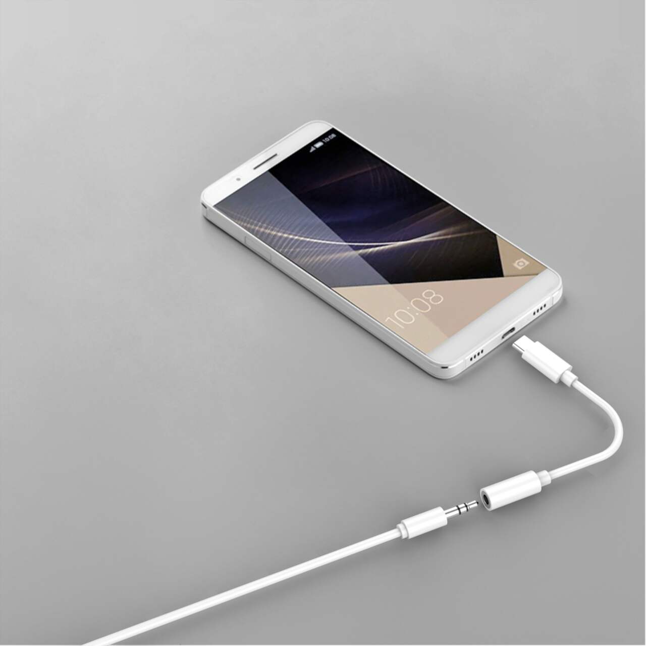 Câble Audio USB C vers auxiliaire Voiture pour iPhone, câble en