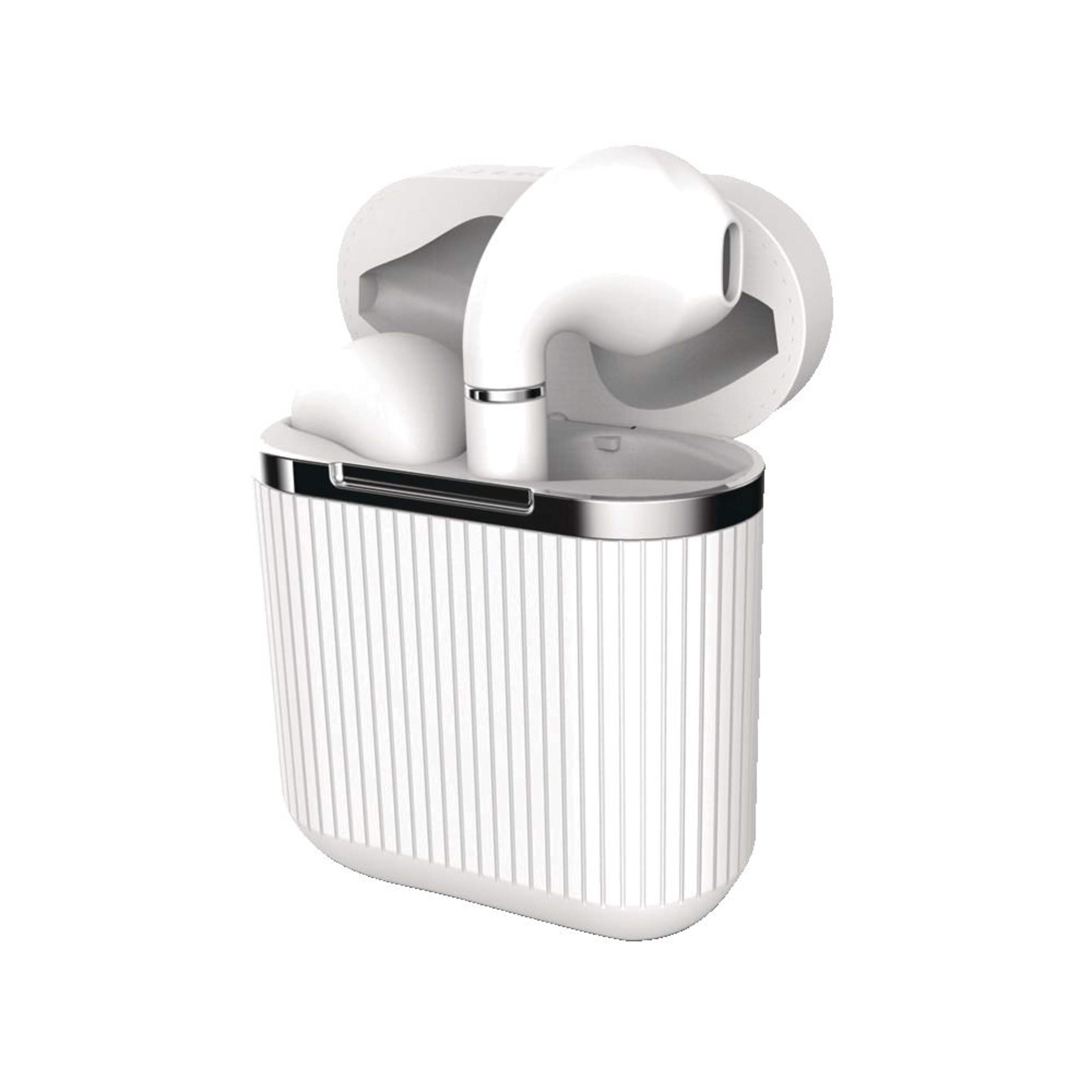 Tzumi SoundMates Bluetooth Earbuds Front_Three_Fourths_Angled_Left