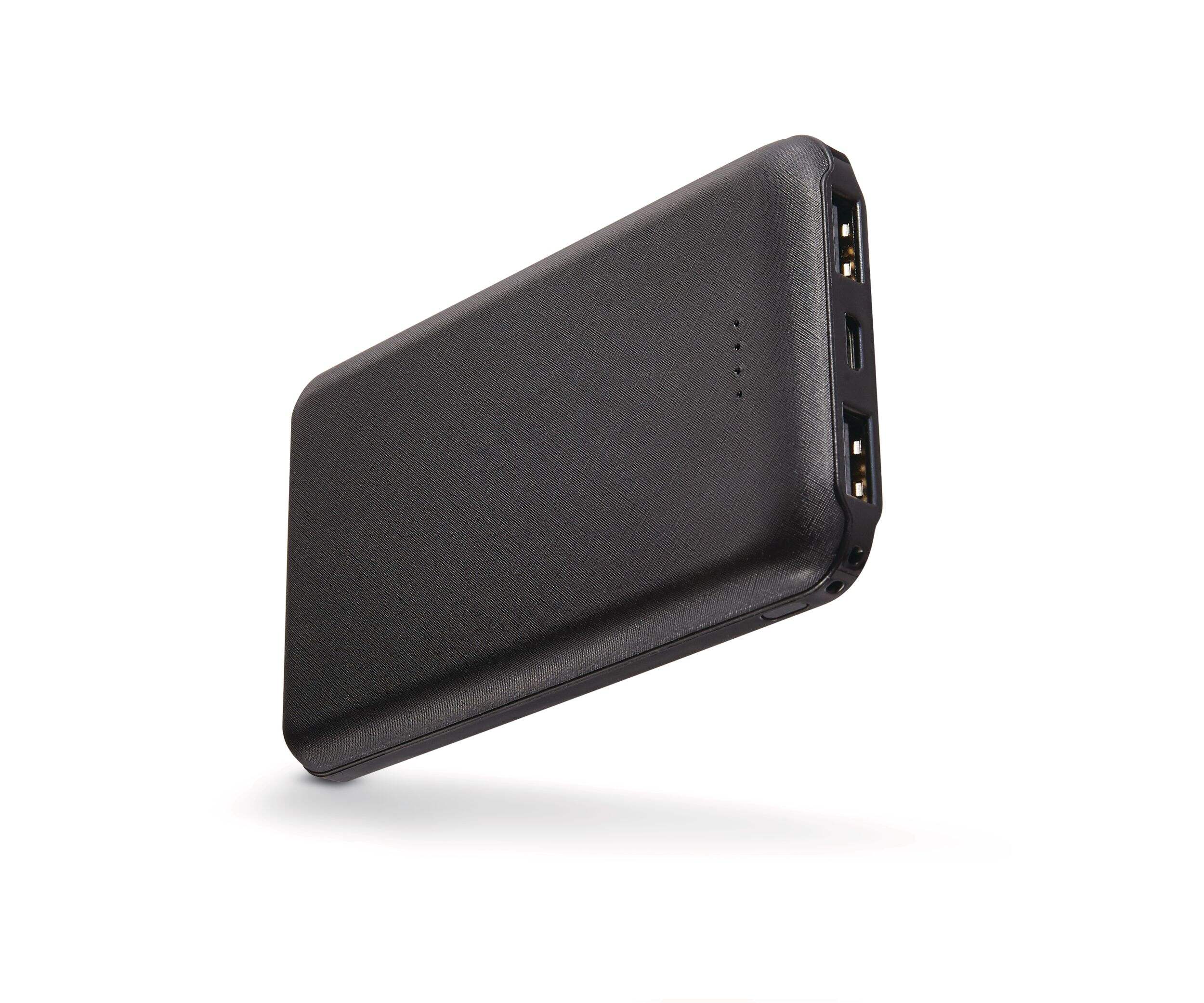 Bluehive 8,000 mAh Power Bank with Battery Charge Indicator Front_Three_Fourths_Angled_Left