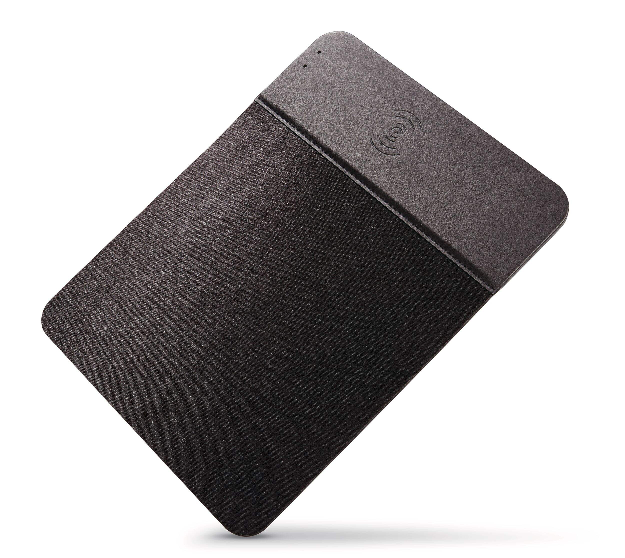 Bluehive Mouse Pad with Wireless Charger Front_Three_Fourths_Angled_Left