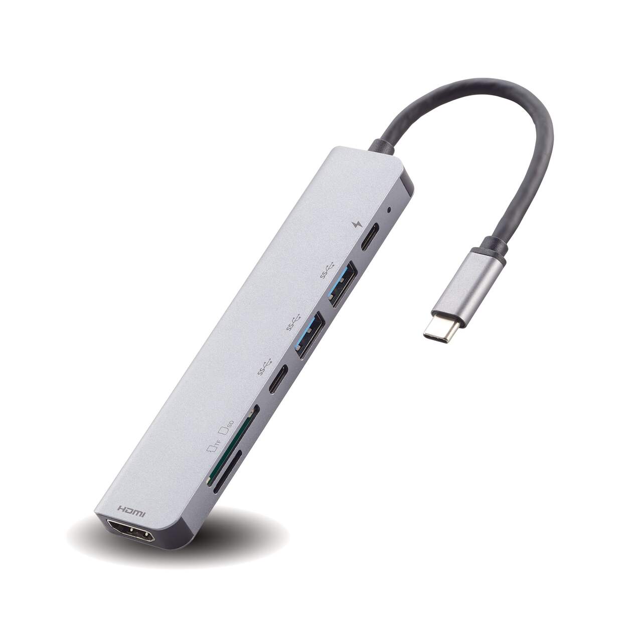 Bluehive 7-in-1 2-Port USB Type C HUB Adapter Converter