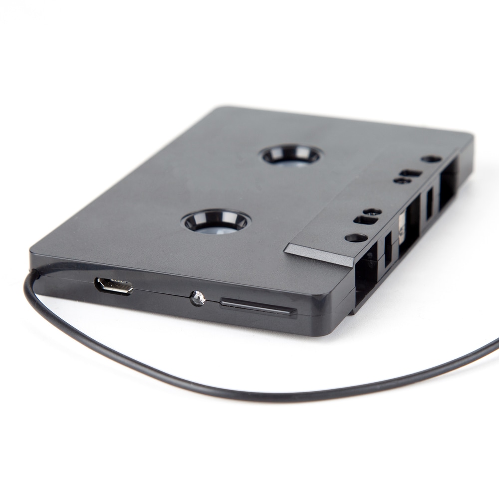Bluehive Bluetooth Audio Cassette Adapter with Builtin Microphone, Black Canadian Tire