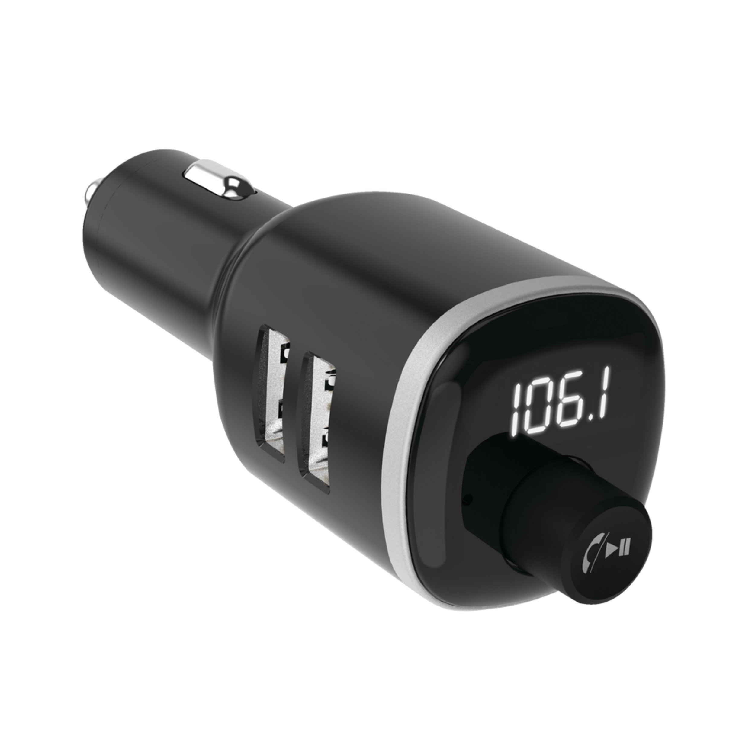 Ensemble mains libres Scosche pour l’auto avec émetteur FM Front_Three_Fourths_Angled_Right