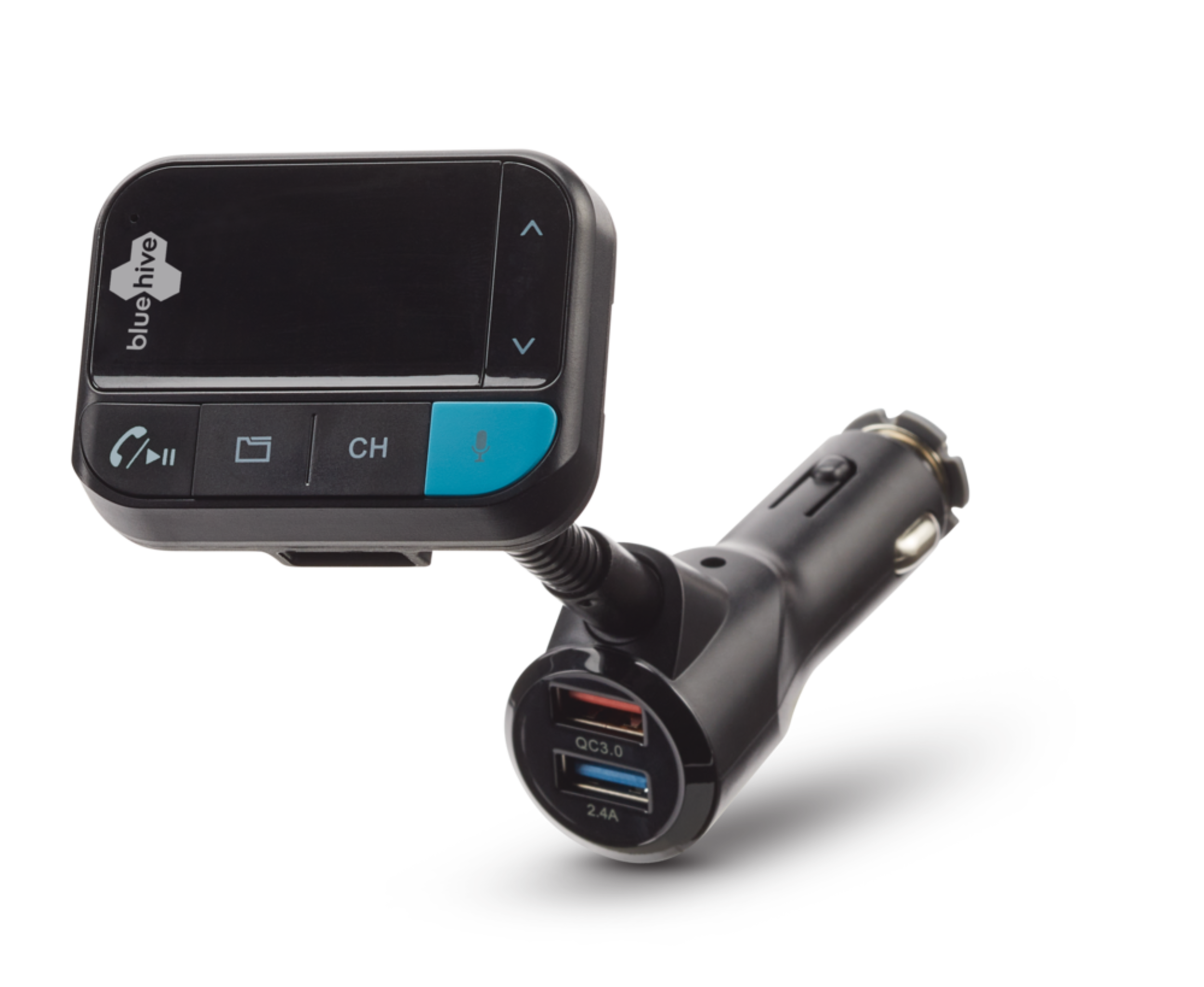 Émetteur FM Bluehive col de cygne à technologie Bluetooth Front_Angled_Left