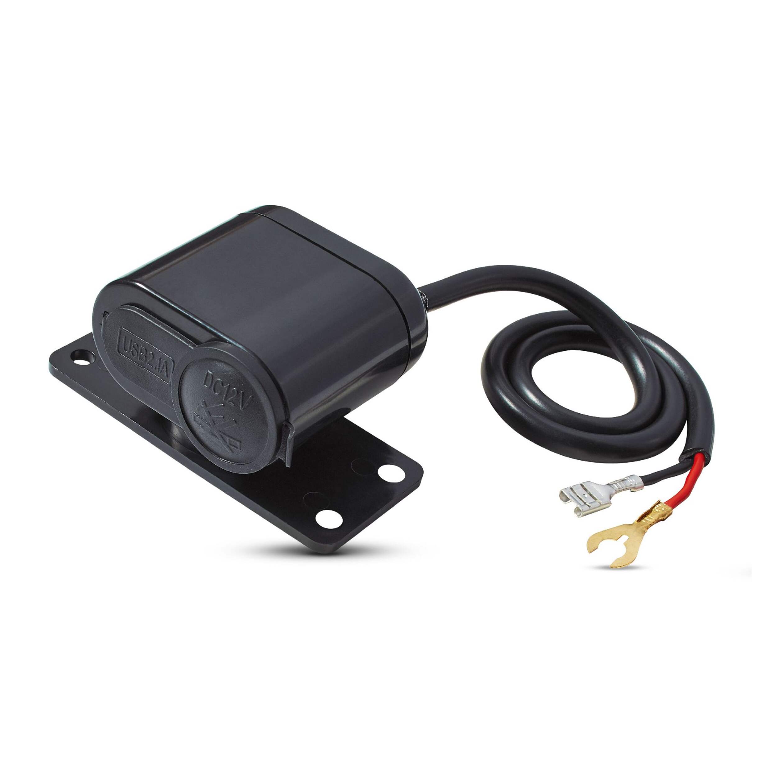 Bluehive 12V Mounted USB Extension Cord Cable Front_Angled_Left