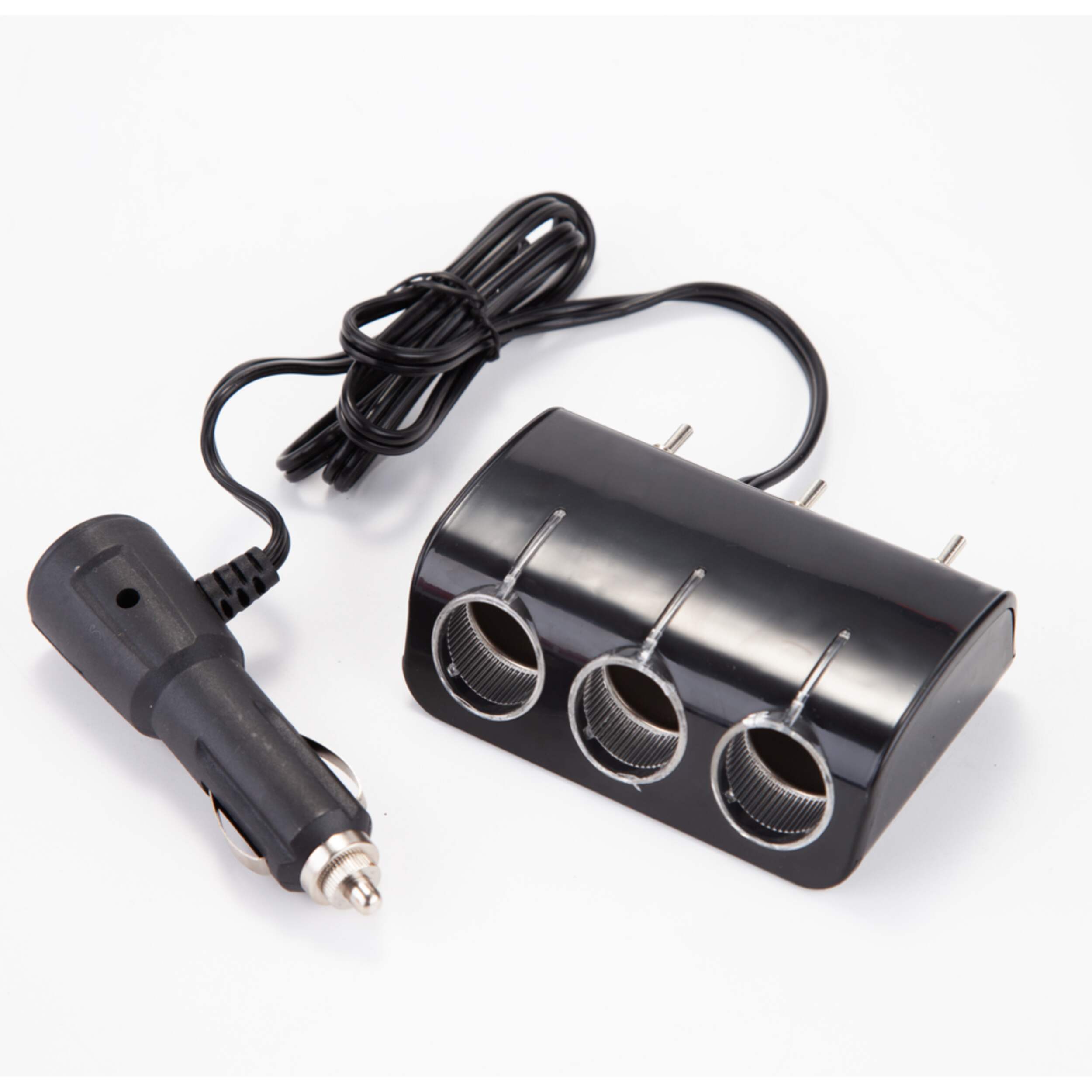 Bluehive 12V 3-Socket with USB Port, LED Power Indicator Front_Three_Fourths_Angled_Right