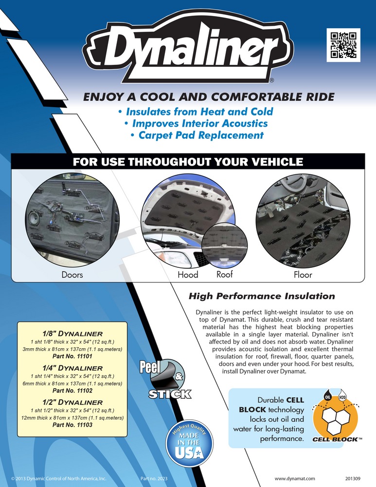 Dynamat 11102 1/4in Dynaliner Thermal Insulator Canadian Tire