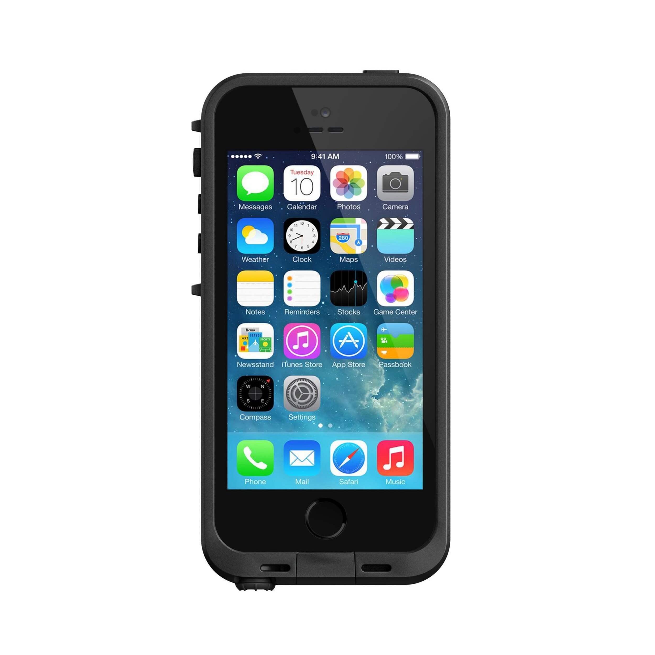 LifeProof iPhone 5/5S Black Fre Case Front_Flat