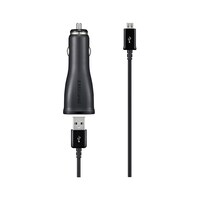 Samsung Micro USB OEM Black USB Charger, 2A Overhead_Flat