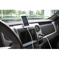 Scosche ReVolt 12W/2.4A CIGARETTE USB Car Charger Front_Angled_Right