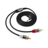 Flat RCA Audio Cable, 3.5-mm, 6-ft Composite_or_Mixed