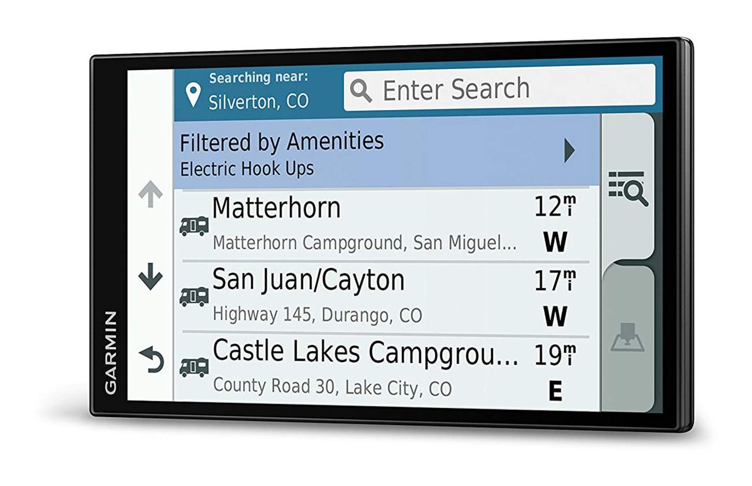 Garmin RV Camping GPS Navigator with 7-in Display Front_Angled_Left