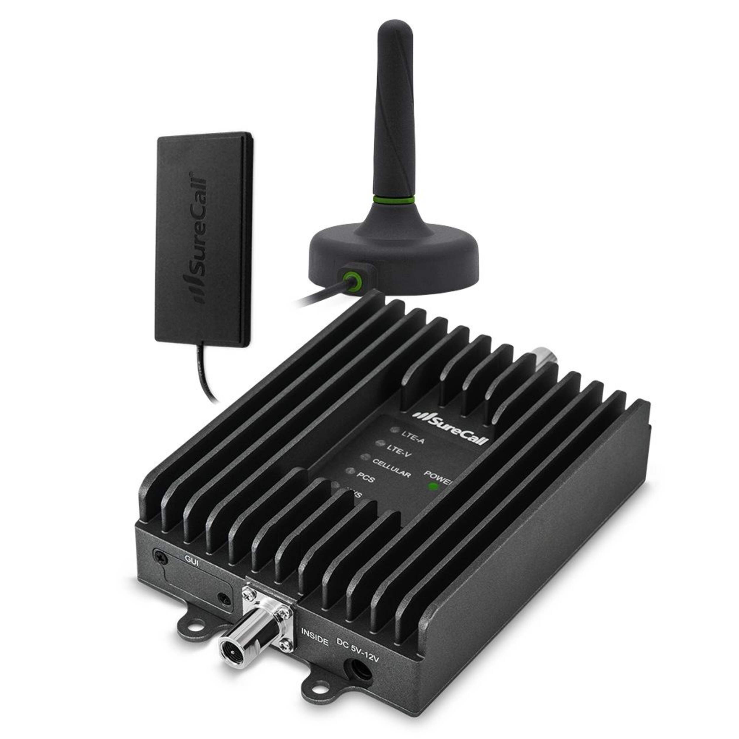 SureCall Fusion2Go 3.0 4G LTE/5G Vehicle Cell Phone Signal Booster Front_Angled_Left