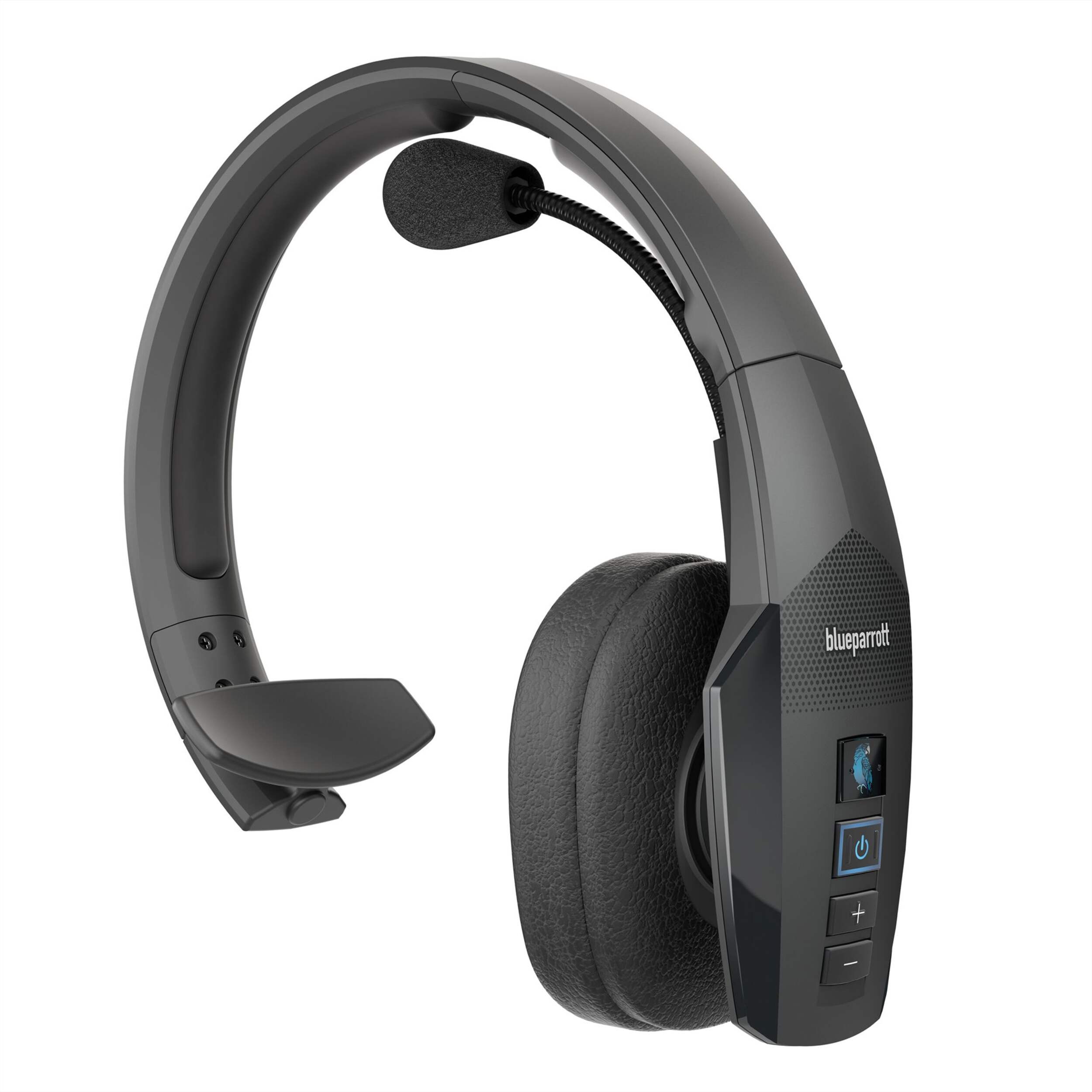 BlueParrott B450-XT Bluetooth Noise Cancelling Headset with Long Wireless Range Front_Three_Fourths_Angled_Left
