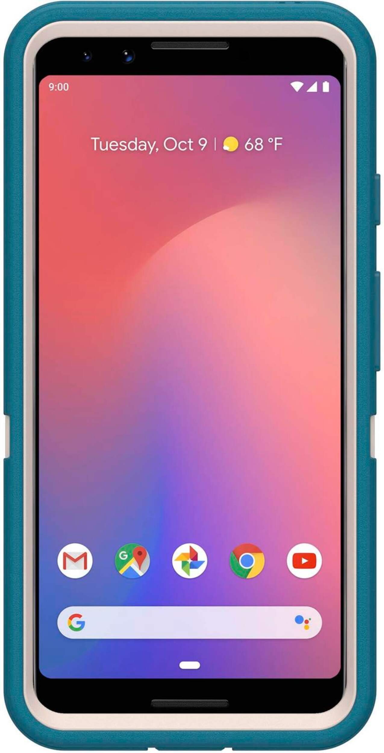 OtterBox Defender Case for Google Pixel 3 Front_Flat