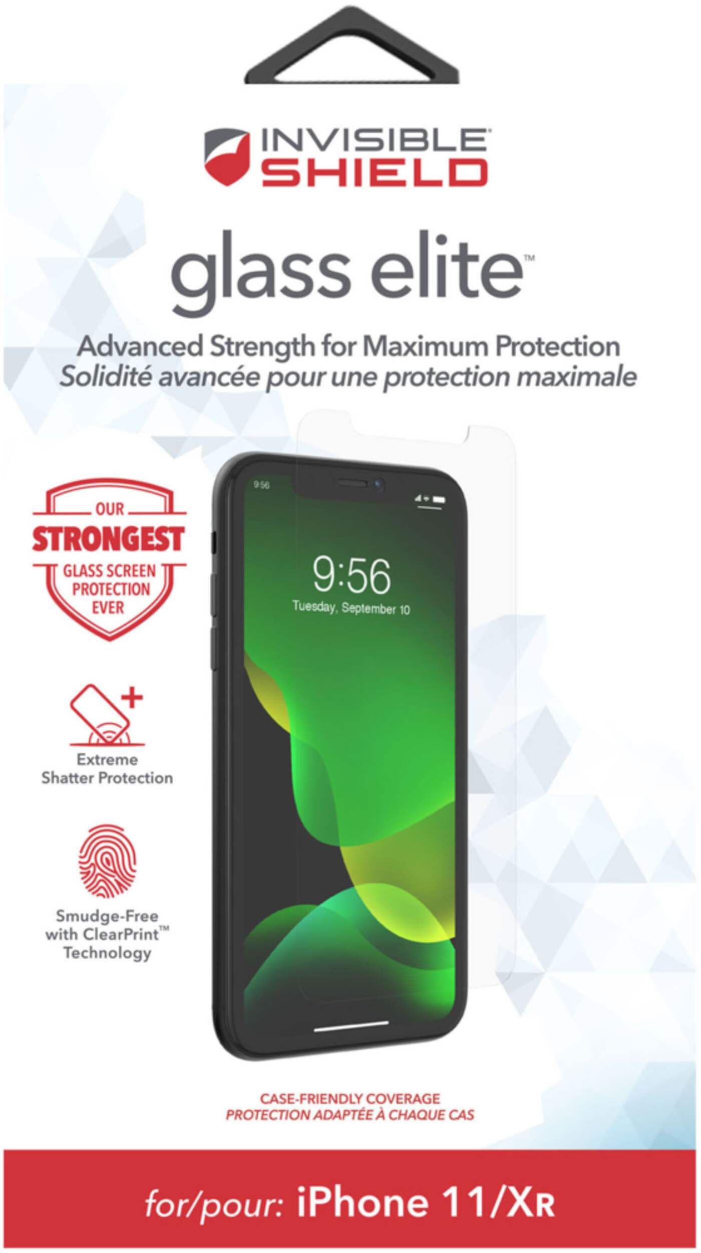 Glass InvisibleShield +Vision Guard Screen Protector for iPhone 11 Front_Flat