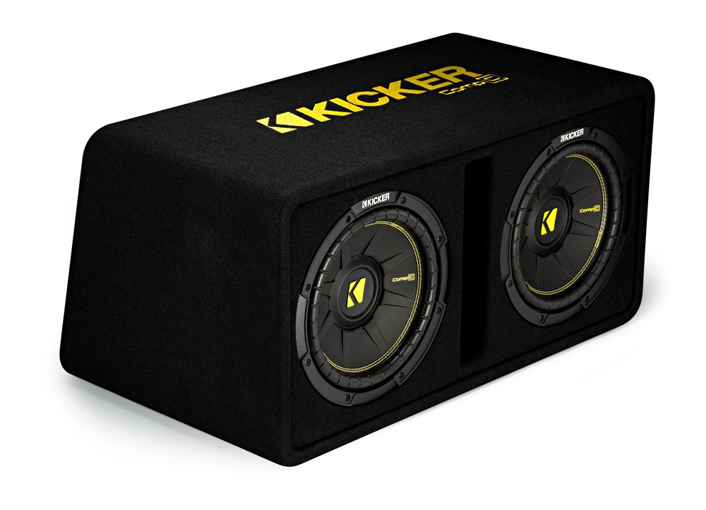 Kicker Dual CompC Subwoofers in Vented Enclosure, 10in Canadian Tire