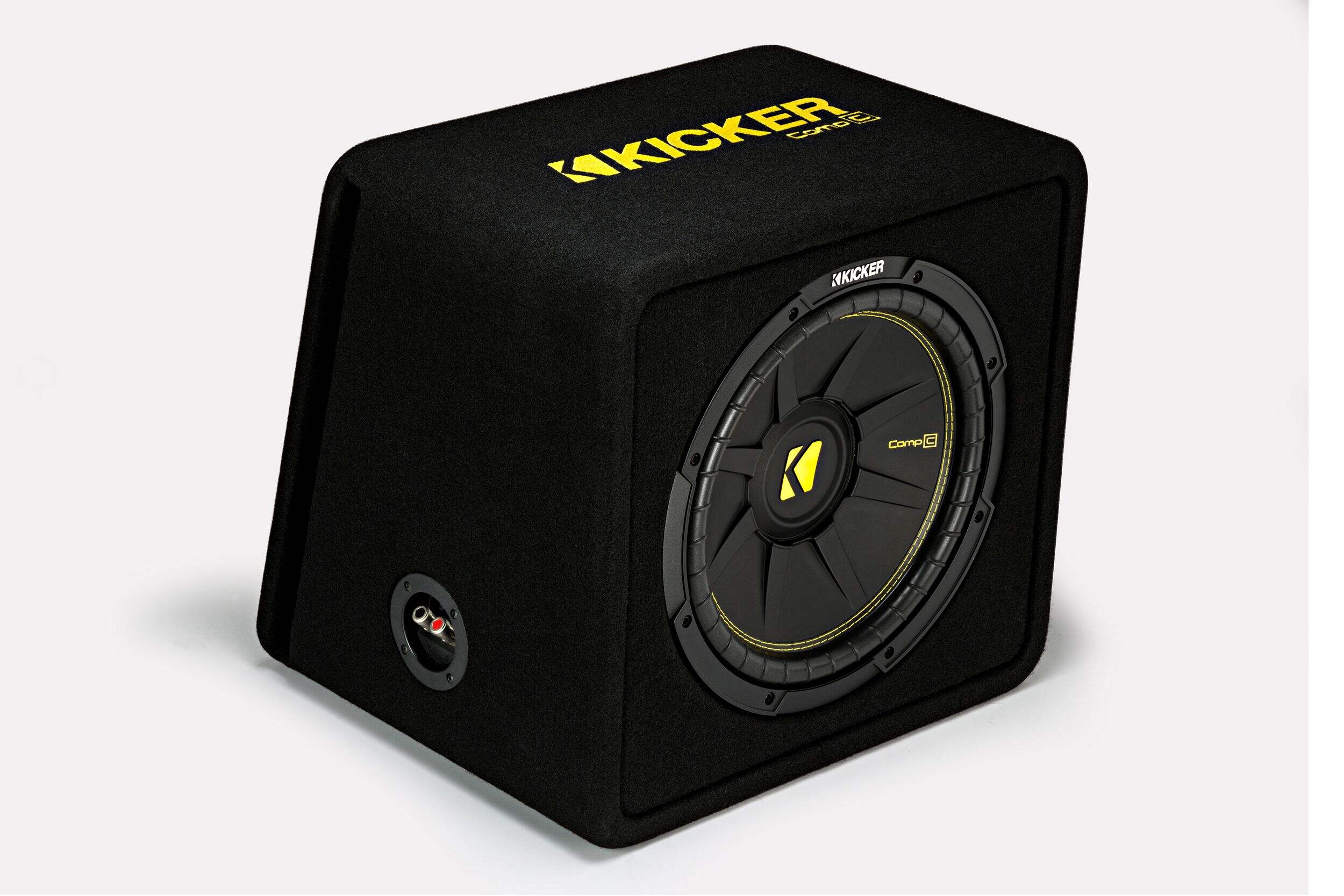 Kicker CompC Subwoofer in Vented Enclosure, 12-in, 2-ohm Front_Three_Fourths_Angled_Right