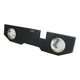 ATREND Dodge Ram Quad '02 & Up Dual Subwoofer Enclosure, 10-in Front_Three_Fourths_Angled_Right