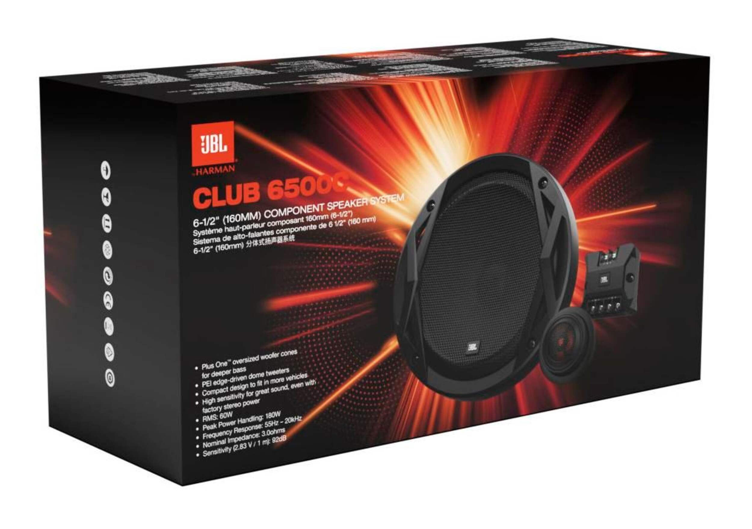 JBL Club 6500c Component Car Speaker System, 61/2in Canadian Tire
