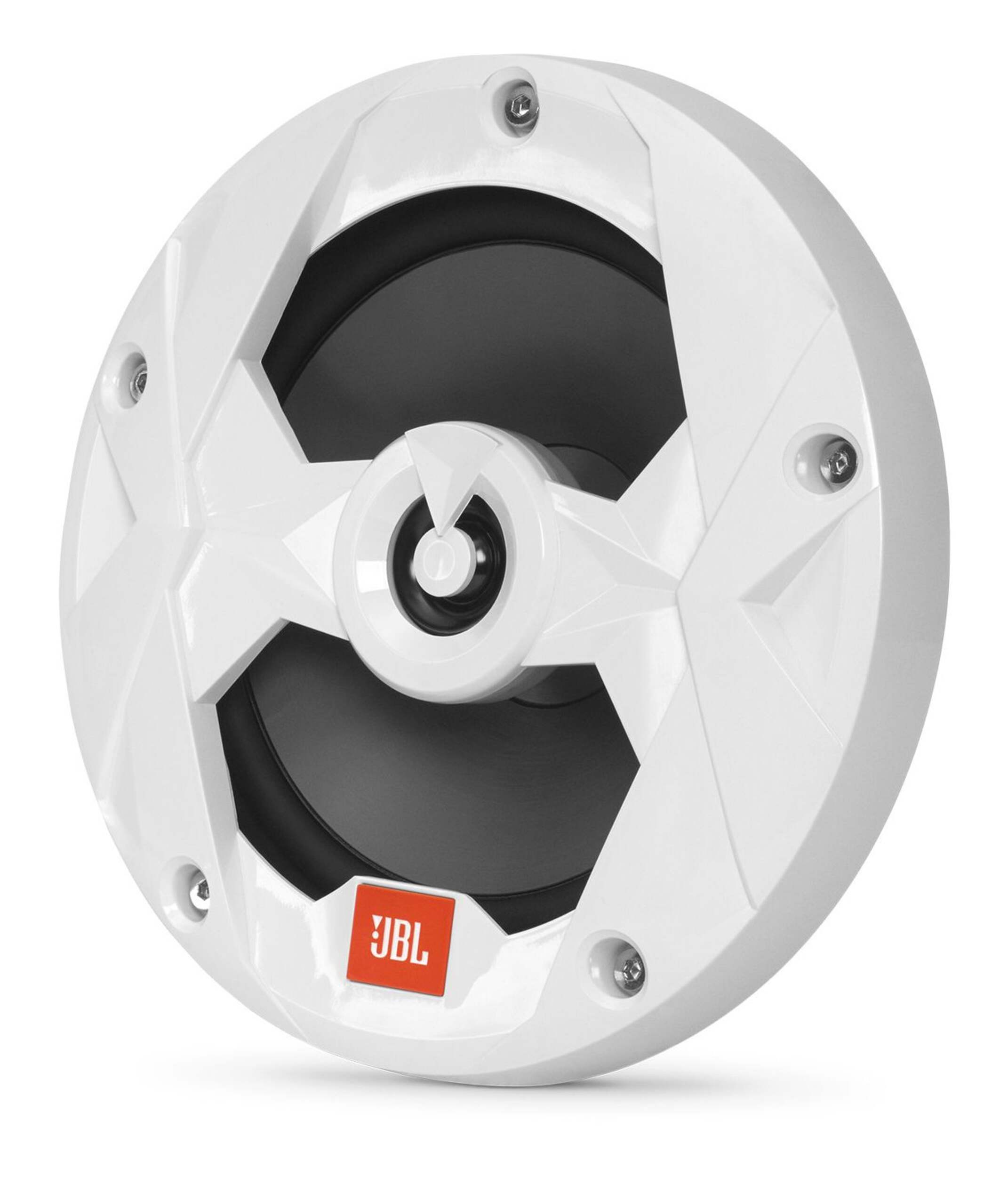 JBL 2-way 75W Marine Speakers, with RGB Lighting White, 6.5-in Front_Three_Fourths_Angled_Left