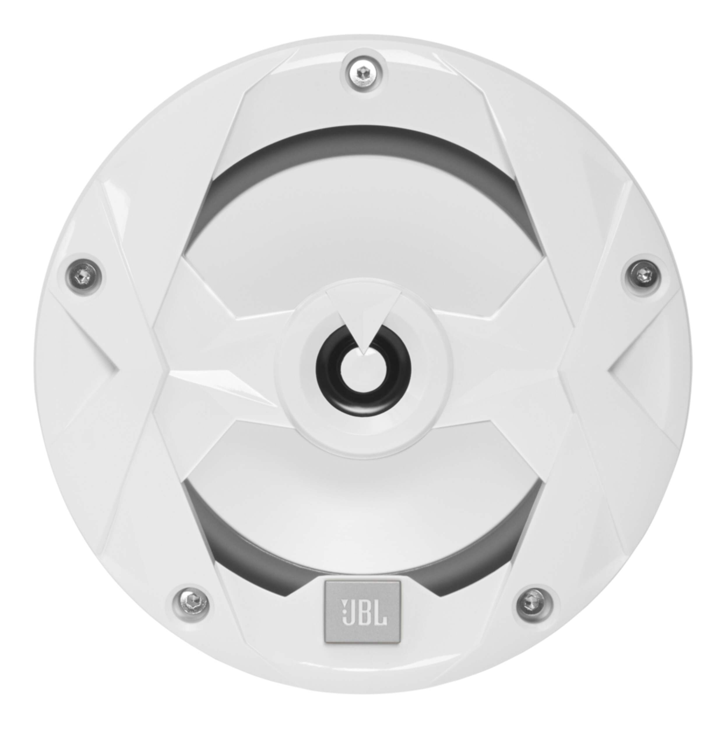 JBL 6-1/2-in 75W 2-Way Marine Speaker, White Front_Flat