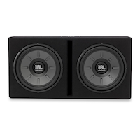 Enceinte double de caisson d’extrêmes graves Stage de JBL, 300 mm (12 po) Front_Flat