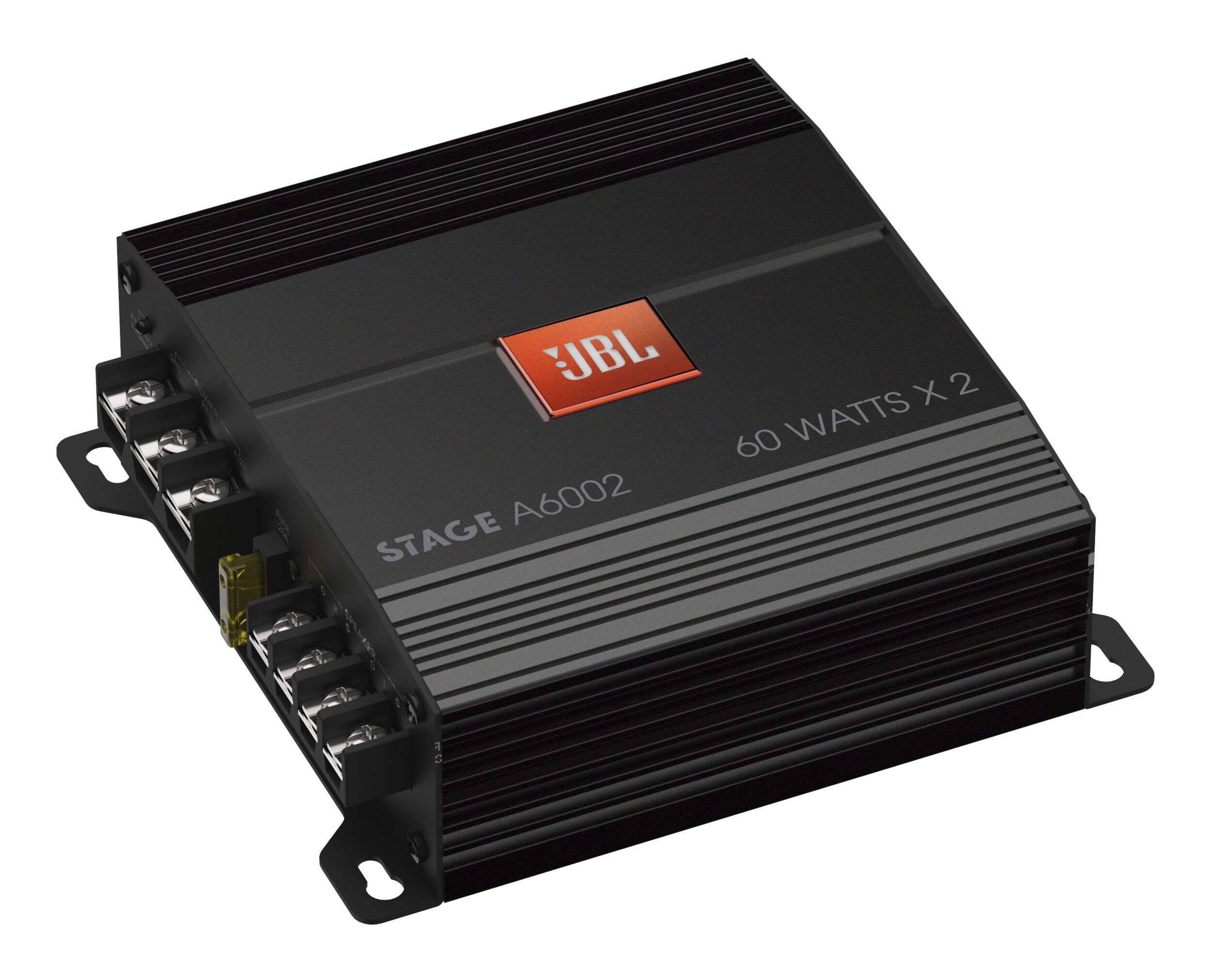 JBL Stage Class D 2-Channel Car Audio Amplifier Front_Angled_Right