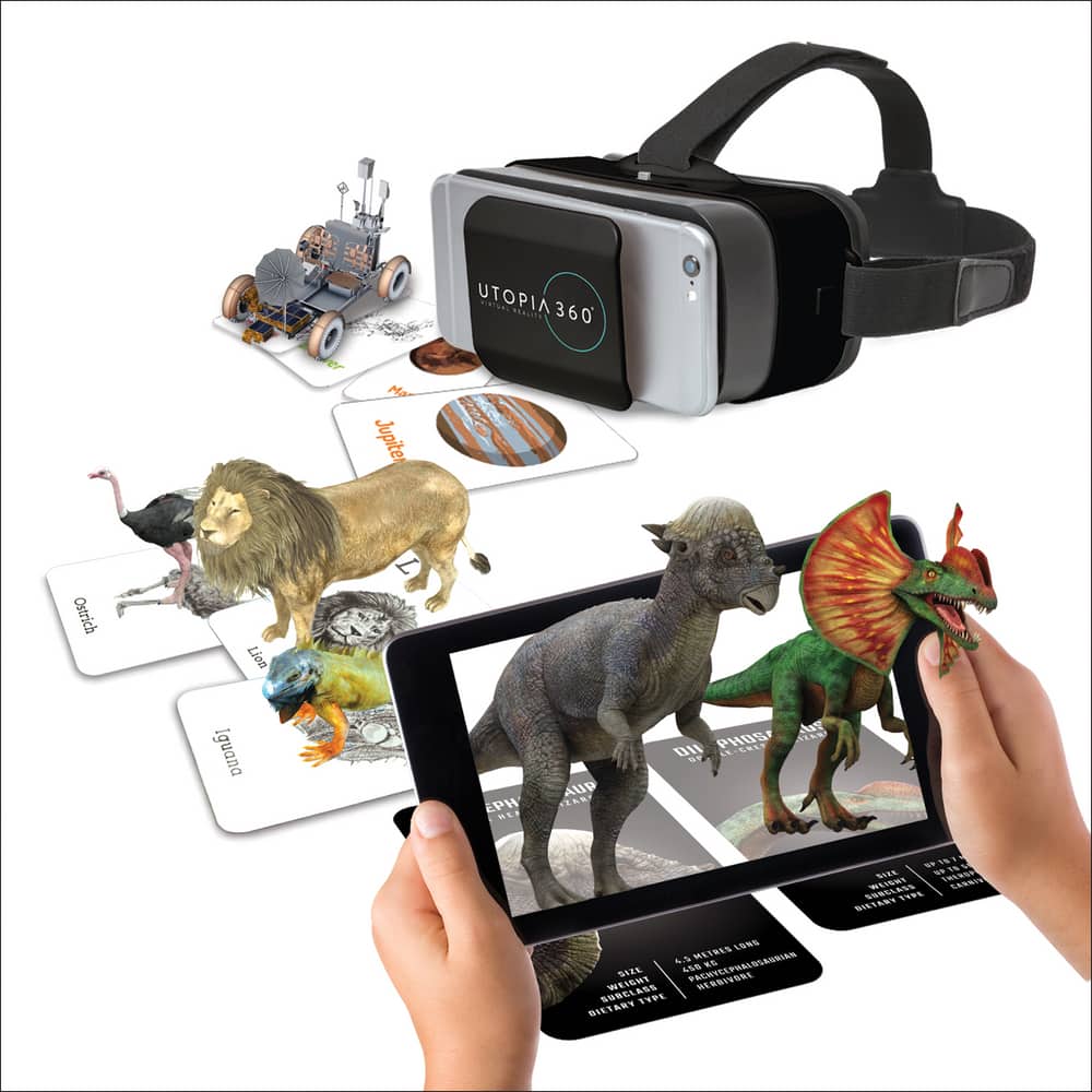 Utopia 360° Space Exploration Augmented Reality Cards And Virtual Headset 4D 