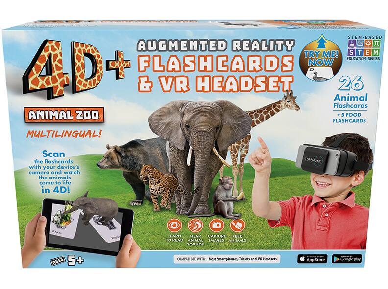 Utopia 360 VR Headset & Augmented Reality Cards, Zoo Edition | Canadian Tire