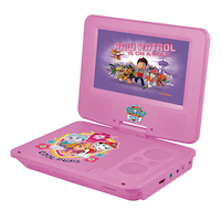PAW Patrol Portable DVD Player, with Carrying Bag and Headphones, Pink Front_Angled_Left