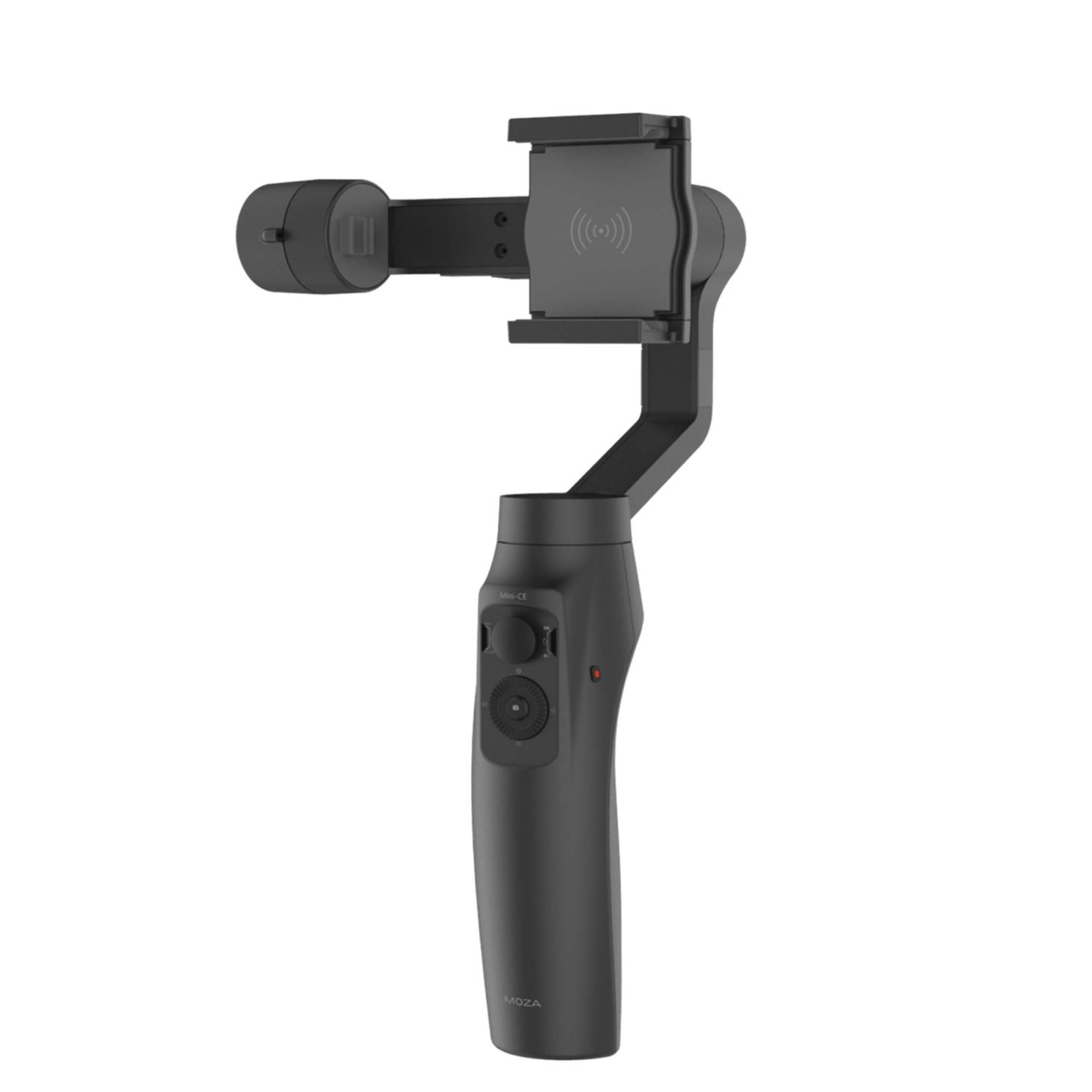 MOZA Mini-MI 3-Axis iPhone Gimble Stabilizer with Wireless Phone Charging Front_Angled_Left