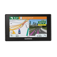 GPS Garmin DriveSmart™ 51 LMT-S, écran de 5 po, support pour bouche d’air avec mises à jour à vie des cartes et de la circulation, stationnement en direct, Bluetooth, activation vocale Front_Flat