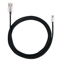Titanium Type-C USB Charger & Sync Cable, 10-ft Front_Flat