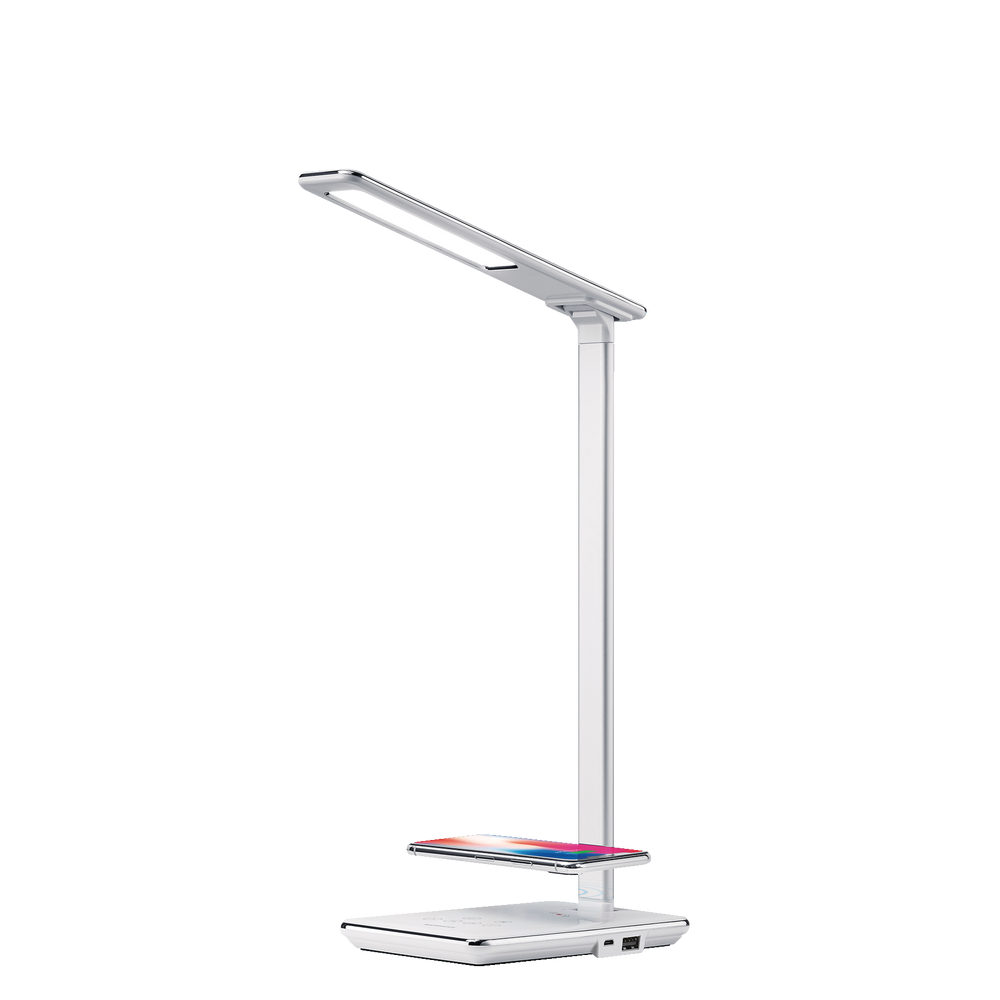 merkury led desk lamp with wireless charger black