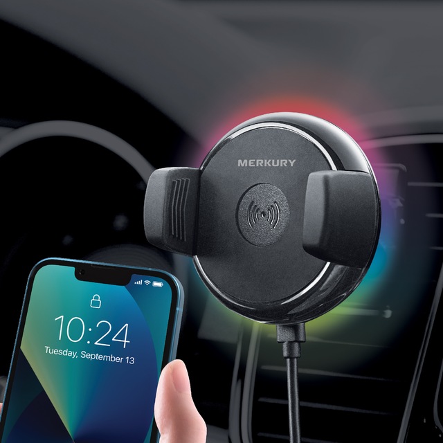 Merkury RGB Light Wireless Charging Vent Phone Mount Canadian Tire