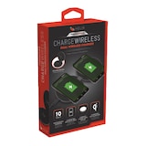 Helix 10W+10W Dual Wireless Charger, for Qi-Enabled Devices, Black Front_Three_Fourths_Angled_Right