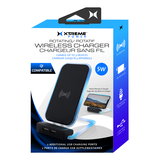Xtreme Power Rotating Wireless Charger, Black Front_Angled_Left