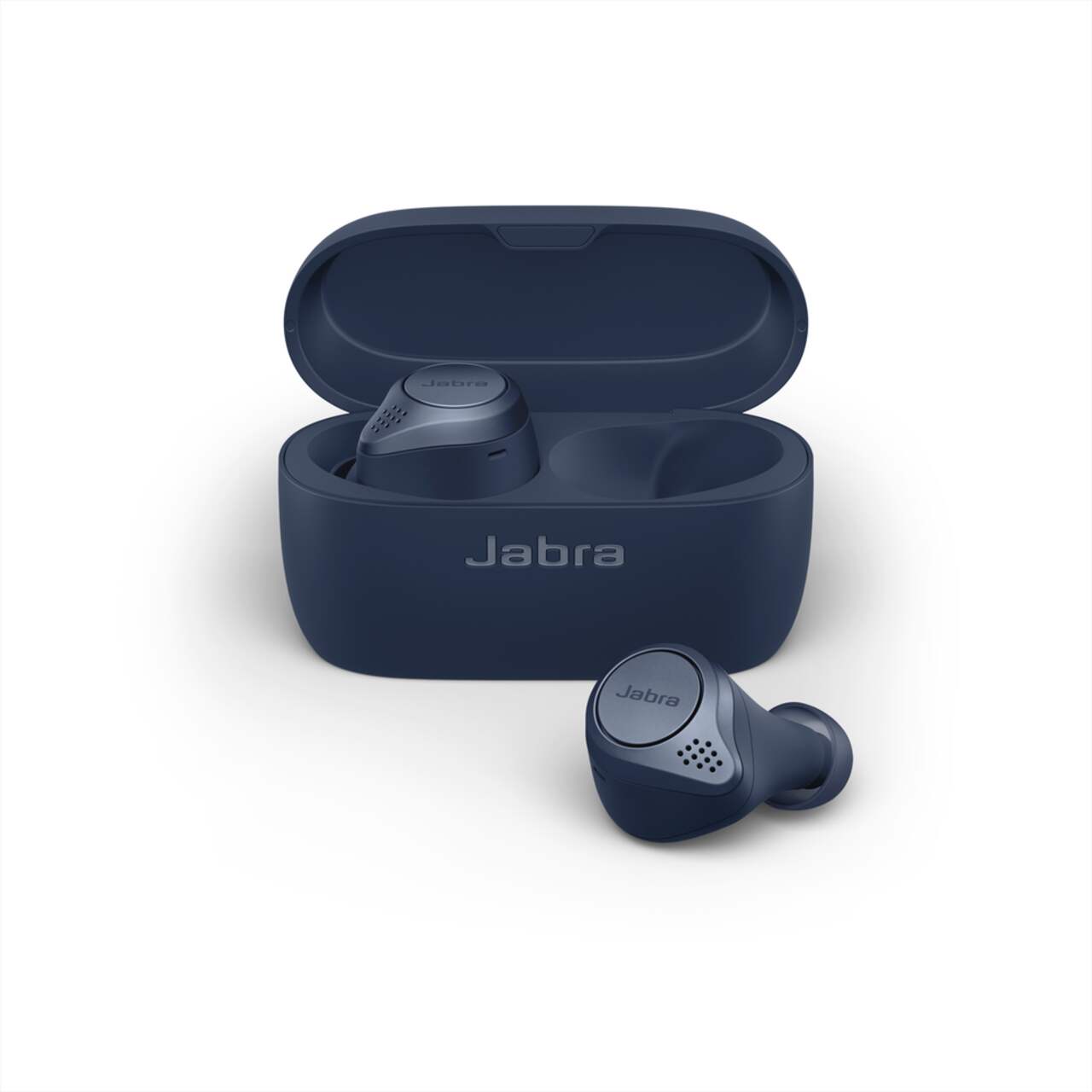 Jabra Elite Active 75t True Wireless Earbuds For Running And Sport,  Charging Case Included, Navy