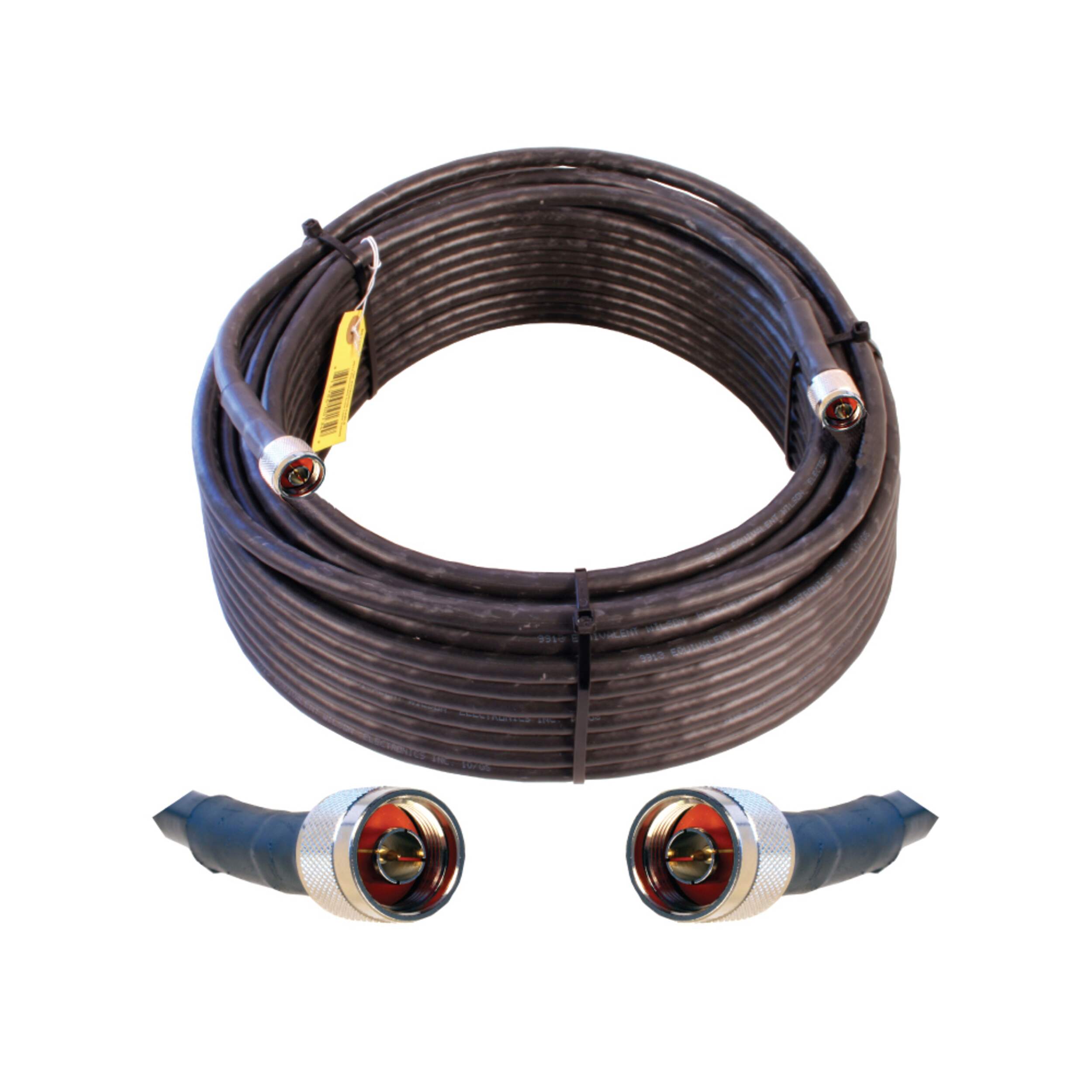 Câble coaxial à très faible perte Wilson, Nmâle, noir, 30 mètres