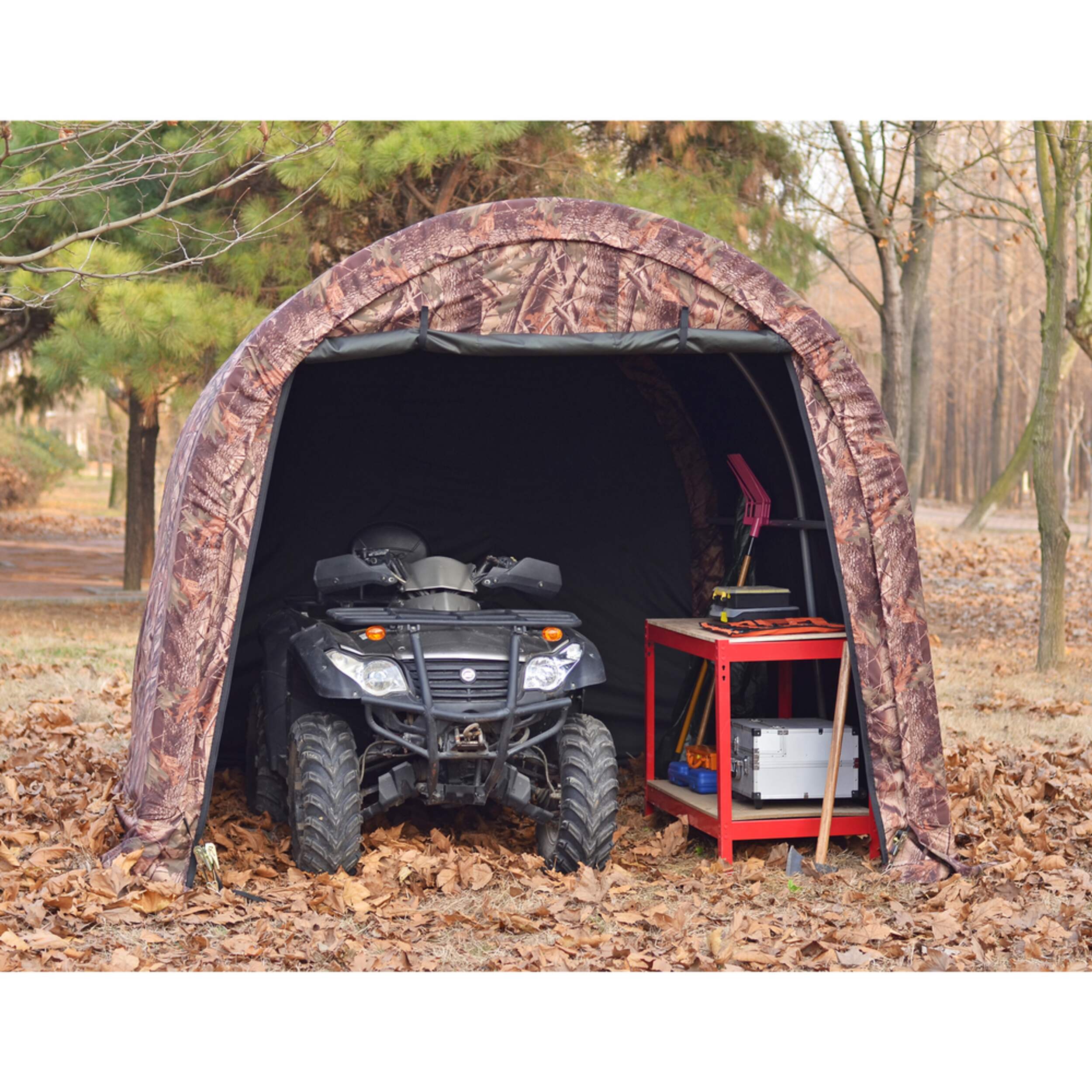 WeatherFast Easy Assembly Water Resistant Camouflage Shed w/UV