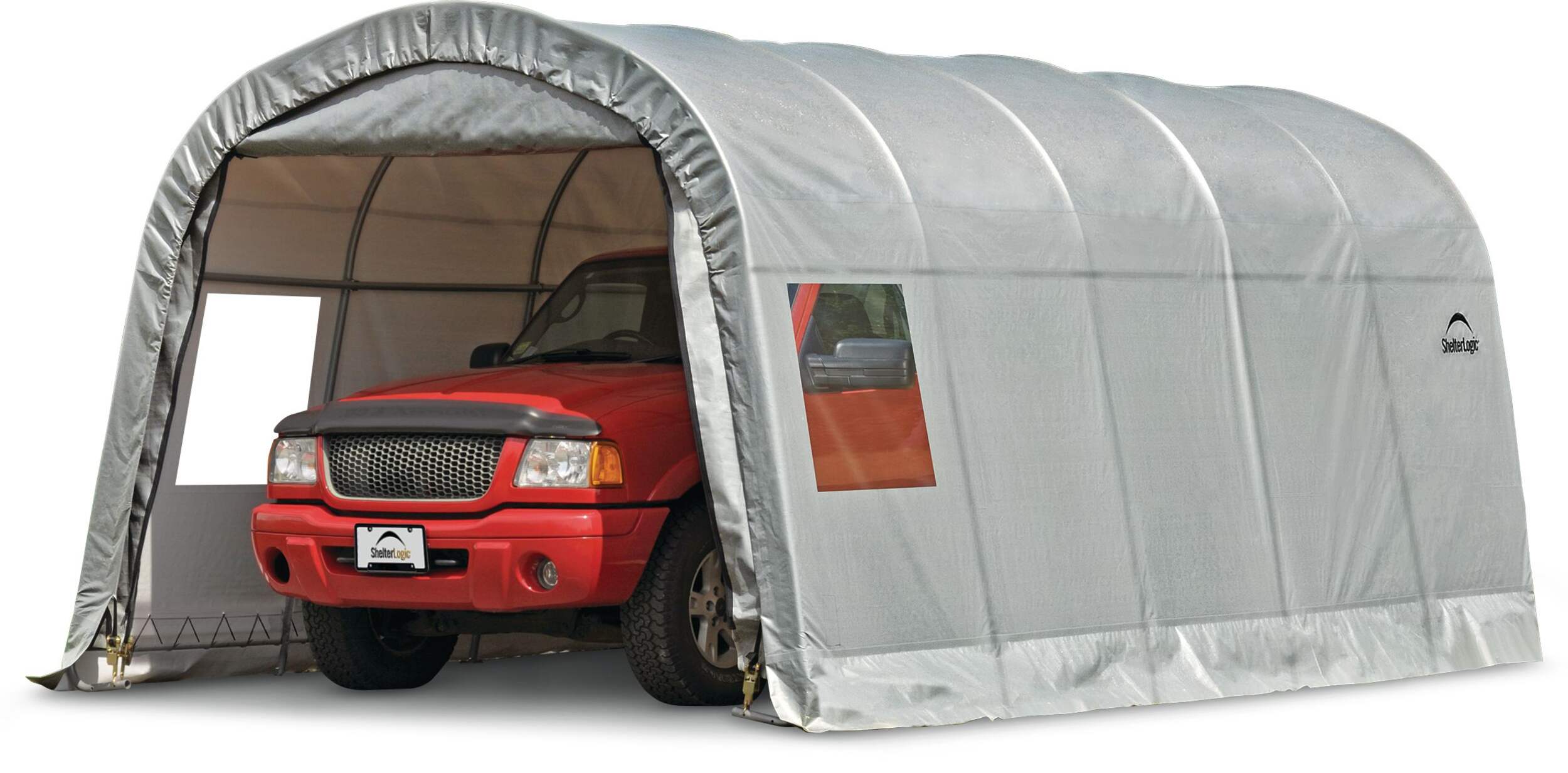 ShelterLogic Clearview Water Resistant Roundtop Auto Shelter w/UV